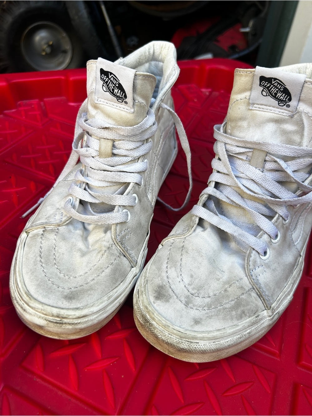 Vans White High-Top Sneakers